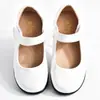 Zapatos Blancos de Piel para Niñas Zapatos de Etiqueta Primavera y Otoño Zapatos Individuales para Niñas Británicas Zapatos de Florista Princesa Zapatos Escolares para Uniforme