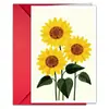 Conjunto de Tarjeta de Felicitación y Sobre con Ilustración de Planta y Flor Nueva Transfronteriza Estilo Literario Ceremonia de Aniversario Agradecimiento Tarjeta Universal
