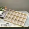 Bandeja Grande de Terciopelo para Joyería Caja de Joyería para Anillos Accesorios para Collares Pulseras Aretes Caja de Almacenamiento para Pendientes Exhibidor de Mostrador