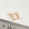 Pingente de Lua com Gota de Óleo e Estrela de Cinco Pontas Banhado a Ouro 14K Acessórios de Pingentes de Cristal para Pulseiras DIY Feitas à Mão