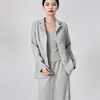Blazer quadriculado plissado bolha estilo Miyake para mulheres, modelagem solta, texturizado, casual, adequado para o trabalho, jaqueta pequena plissada