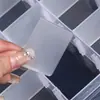 Caja de Almacenamiento de Plástico Transparente PP con 12 Compartimentos Extraíble Caja de Joyería Caja de Ferretería Anillo de Goma con Cuentas Caja de Almacenamiento para Equipo de Pesca