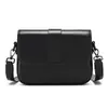 Bolsa transversal masculina vintage, bolsa de ombro de couro, bolsa quadrada pequena simples para o dia a dia, bolsa masculina moderna e versátil