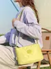 2026 Jielangshi Bolsa de Ombro Transversal Casual Simples Versátil Diária Bolsa de Pano para Viagem Armazenamento