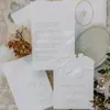 Conjunto Clássico de Convites de Casamento com Serviços de Design Personalizado, Adequado para Pequenos Varejistas
