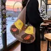 Bolso de Hombro de Lana Estilo Coreano Casual Nuevo para Otoño e Invierno, Gran Capacidad, Retro, Nicho, Lindo, Bolso de Mano Versátil
