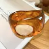 Pulsera de Madera con Grano Color Café Estilo Vintage Retro, Pulsera de Lujo Ligero de Gama Alta, Joyería de Moda Transfronteriza Europea y Americana