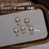 Joyería para Uñas Aleación de Zirconio Cuervo Corazón Cruz Montón de Diamantes Zirconio Oscuro Accesorios para Uñas Decoración