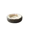 Cama de gato de algodão e linho, tapete para animais de estimação para todas as estações, cama para cachorro, almofada de ninho para cachorro, ninho redondo, ninho quente para animais de estimação para o inverno, transfronteiriço