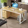 Mesa de escritório para funcionários, mesa de computador para uma pessoa, mesa de escritório simples, escrivaninha moderna minimalista para casa, mesa de treinamento