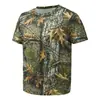 Estación independiente comercio electrónico transfronterizo camiseta para hombre patrón de selva bosque impresión 3D cuello redondo jersey exterior rama fabricantes