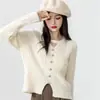 Nueva colección de otoño e invierno: suéter grueso de punto con patrón trenzado, con un elegante diseño de cuello halter y cuello en V, mangas largas y color negro. Talla única