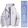 Chaqueta azul Picapinos para hombre y mujer, nuevo modelo 2026, abrigo corto tres en uno para personas menudas, prenda exterior impermeable y cortavientos para exteriores
