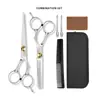 Bestseller Transfronterizo de Amazon Set de Tijeras para Cortar el Cabello Desmontables de 6 Pulgadas Herramienta para Auto-Corte Tijeras Entresacadoras Planas para Recortar y Entresacar