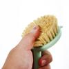 Cepillo Lavaplatos de Sisal Antiadherente para el Hogar Cepillo de Fibra Vegetal Cepillo para Limpiar Ollas de Arroz Olla Cepillo de Cocina Bola Larga de Alambre de Acero