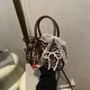 Bolsa Transversal Estampada de Leopardo Retro Comércio Exterior 2026 Nova Moda Casual Simples Grande Capacidade Formato Almofada Bolsa de Mão Bolsa de Ombro