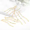 Miya fábrica direta produtos semiacabados coreanos acessórios de joias pingente colar diy brincos pingente de borla onda