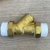 Filtro de tela amarelo de 4 pontos para carro DN15 Tubo de água de aquecimento Ar condicionado Conexão de válvula tipo Y Rosca externa Não requer desmontagem Lavável