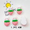Novo Bonito Morango Donut Torrada Bolo Sorvete Coelho Hairpin Creme Cola Geladeira Resina Acessórios
