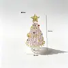 Árvore de Natal Esmaltada Zibo, Presente de Natal de Vidro Escovado, Ornamento de Decoração de Mesa, Decoração de Carro, Fonte de Atacado Transfronteiriça