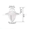 0071728805 É Adequado para Citroen Peugeot Painel da Porta do Carro Revestimento de Proteção Clipe Decorativo Fivela da Sobrancelha da Roda