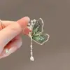 Broche Borboleta Madre Pérola Estilo Princesa Long para Mulheres, Alfinete de Inseto Fashion, Corsage, Acessórios de Roupa, Temporada de Formatura