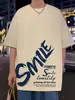 Camiseta de Manga Corta de Algodón Puro de Marca de Moda para Hombre, Verano, Peso Pesado, Talla Grande, Nicho, High Street, Estilo Americano, Top Holgado Ins