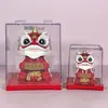 Enfeite de Leão Dançante de 2 Polegadas Alimentado por Energia Solar para Atrair Fortuna, Decoração Estilo Chinês para Casa e Carro, Presente de Ano Novo
