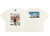 San Miguel Dibujos Animados Americanos Animación Verano Casual Suelto Algodón Pesado Manga Corta Camiseta de Moda para Hombre
