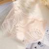 Pantaletas de Seda de Hielo Secado Rápido para Mujer Sexy Ultra-delgadas Amigables con la Piel Bolsa Lubricante Ribete de Encaje en Cadera Bragas sin Costuras para Niñas