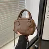Bolso Casual de Moda Tipo Concha para Mujer, Elegante Bolso Cruzado de Cuero Aceitado, Nuevo Bolso de Hombro Vintage Invierno 2025, Transfronterizo
