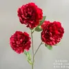 Casamento Estilo Chinês Estilo Vermelho Decoração de Guia de Estrada Arranjo de Flores Artificiais Flor de Teto Cerimônia de Noivado Arranjo de Banquete Arte com Flores Artificiais de Casamento