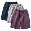 Pantalones Cortos Deportivos Nuevos de Verano para Hombre, Suaves, Transpirables, Color Sólido, Versátiles de Largo Medio, Pantalones de Cinco Cuartos Holgados, Caídos y Rectos para Hombre