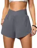 Shorts esportivos de verão mais vendidos para mulheres, novo modelo cruzado na cintura para fitness, corrida e esportes, calça casual respirável de secagem rápida para atividades ao ar livre