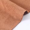 Tela de terciopelo mate en stock, Tela de gamuza elástica, Material para cojines de sofá y zapatos, Cuero sintético de punto de terciopelo trama piel de ciervo