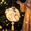 Linterna de Conejo del Festival de Medio Otoño 2026 Nuevo Estilo Linterna de Flor Luminosa de Mano Linterna de Palacio Estilo Antiguo Paquete de Materiales DIY Hecho a Mano para Niños