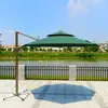 Fábrica directa de sombrillas romanas al aire libre sombrilla de manivela manual sombrilla de patio sombrilla de sol para tienda de té con leche sombrilla de parque parasol