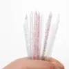 Nuevo Producto 7.5cm Removedor de Esmalte de Uñas Portátil Varilla de Cristal Taladro de Punto Punta Doble Punta Pegamento Stick Herramienta de Manicura