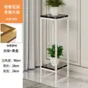 Suporte de Flores Leve de Luxo para Sala de Estar, Arte em Ferro de Chão, Design Moderno Simples, Novo Modelo para Plantas Verdes, Estante de Flores de Múltiplas Camadas para Varanda e Uso Interno
