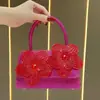 Bolso de mujer transfronterizo nuevo, bolso de mano para dama con incrustaciones de diamantes brillantes, bolso de mano exquisito y elegante, bolso cruzado con cadena, bolso de noche