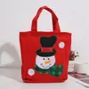 Bolsa de regalo de Navidad con cordón transfronteriza, bolsa de regalo decorativa creativa, empaque de dulces de Santa Claus, bolsa de regalo portátil