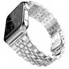 Venta al por mayor del fabricante Adecuado para iWatch 7ª Generación Apple Watch654321Se Anillo de Vaca de Siete Perlas Correa de Acero Inoxidable para Apple Watch