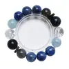 Pulseira de Cristal de Água-Marinha Branca Natural Coração Vermelho de Homem para Mulheres, Versátil e Realça a Pele Clara, Pulseira de Água-Marinha de Alta Qualidade Atacado