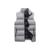 Nueva chaqueta exterior de plumón para otoño e invierno, chaleco chaqueta chaleco para hombre, talla grande de invierno, chaqueta chaleco cálida sin mangas