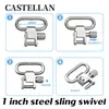 Fivela de Prata para Pulseira de 1 polegada / 1,25 polegadas Fivela de Metal de Liberação Rápida para Pulseira Fivela de Madeira de Alta Resistência + Parafusos