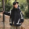Ropa para niños grandes, chaqueta de plumón para niños, abrigo de invierno largo y grueso con capucha para estudiantes, abrigo cálido de moda para el trabajo.