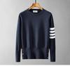Marca de moda Tb Primavera y Otoño Algodón Puro Tejido Cuello Redondo Manga Larga Superior Unisex Pareja Casual Versátil Simple Sudadera 2026