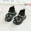 Zapatos de bebé de un año, zapatos de princesa de cuero para niña, zapatos de una sola capa para primavera y otoño, zapatos antideslizantes de suela suave para niña