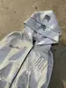 2026 Moda Nuevo Streetwear Tendencia Conjunto de Dos Piezas Patchwork Sudadera con Capucha y Cremallera Lulu Pantalones Rectos Elásticos