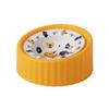 Tazón Cerámico de Dibujos Animados, Tazón de Platillo Volador, Tazón para Mascotas, Tazón para Comida de Gato, Tazón para Perros, Tazón para Comida de Gato y Perro con Soporte para Tazón para Proteger la Columna Cervical y Prevenir Fugas de Comida